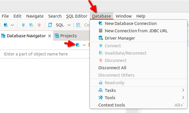 Add a new database